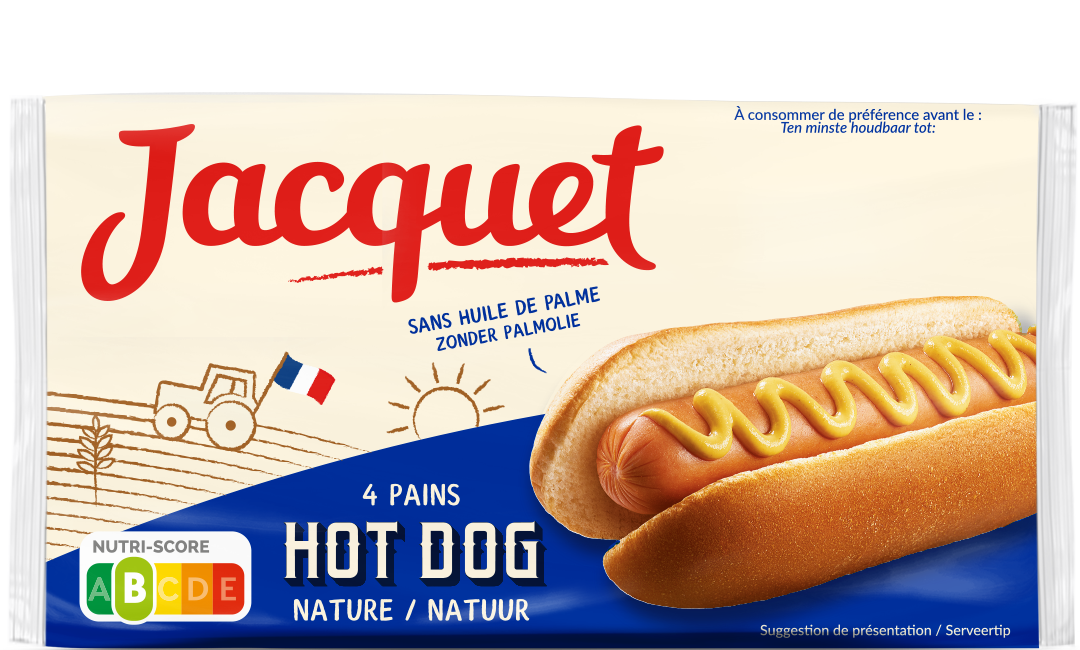 4 PAINS POUR HOT DOG 60G JACQUET
