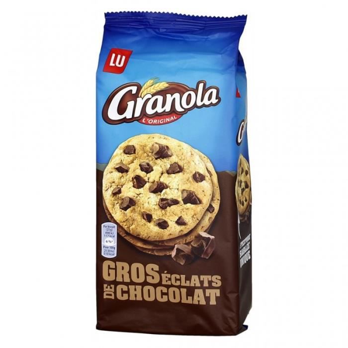 GRANOLA EXTRA COOKIES AU CHOCOLAT 184G LU