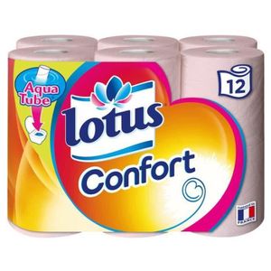 LOT 6 RLX PAPIER HYGIENIQUE CONFORT LOTUS