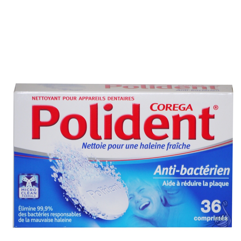 POLIDENT ANTI BACTERIEN 36 COMP