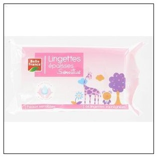R.64 LINGETTES BEBE CREME SENSITIVE S P.S A.B.FRANC