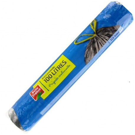 RLX.10 SACS POUBELLE 28µ POIGNEE 100L BELLE FRANCE