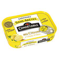 1 5 SARDINES SANS ARETE CITRON 140G CONNETABLE