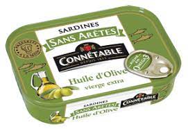 1 5 SARDINES SANS ARETE HLE OLIVE 140G CONNETABLE