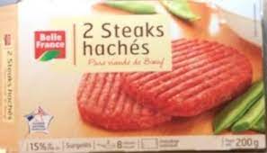 10 STEAKS HACHES 100G 15% MG BELLE FRNCE