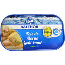 14 FOIE DE MORUE FUME 123G BALTHOR