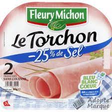 2 T.JAMBON SUPURIEUR 2%MG _25% SEL 80G F.MICHON
