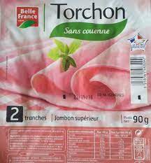 2 T.JAMBON TORCHON D.D 90G BELLE FRANCE