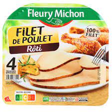 4 T.FILET DE POULET ROTI 120G FLEURY MICHON