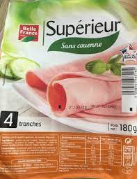 4 T.JAMBON SUPERIEUR D.D 180G BELLE FRANCE