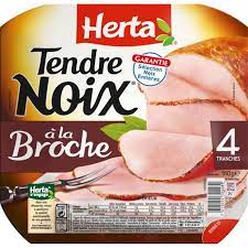 4 T.JAMBON TENDRE NOIX A LA BROCHE 160G HERTA
