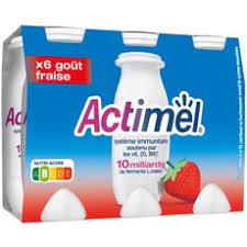 ACTIMEL AROMATISE FRAISE 6X100G DANONE