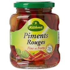 BOCAL PIMENTS ROUGES 165G KHÜNE