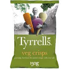 CHIPS LEGUMES 150G BETTER AVES PANAIS CAROT.TYRRELL