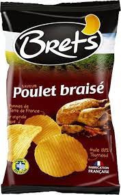 CHIPS POULET BRAISE 125G BRETS