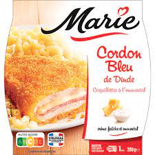 CORDON BLEU COQUILLETTE AU FROMAGE 280G MARIEµ