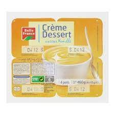 CREME DESSERT SAV.VANILLE 4X115 BELLE FRANCE