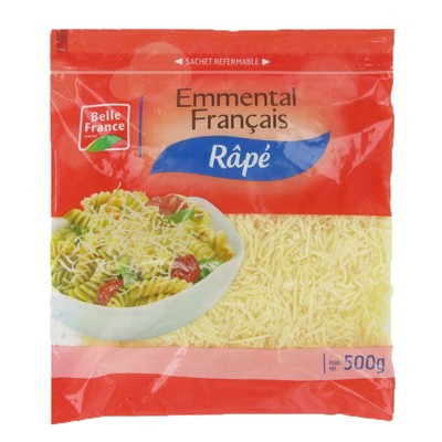 EMMENTAL RAPE SACHET ZIP 500G BELLE FRANCE