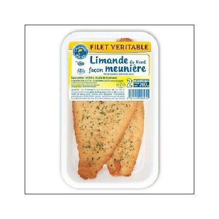 FILET LIMANDE MEUNIERE 2X100G ASSIETTE BLEUE