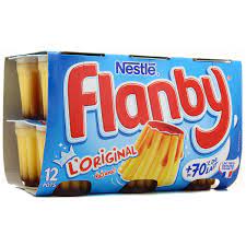 FLANBY GOUT VANILLE NAPPE CARAMEL 12X100G NESTLE