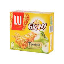 GRANY X6 BARRES POMMES 125G LU