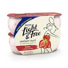 LIGHT & FREE FRAISE FRAISE DES BOIS 4X120G DANONE