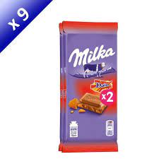 LOT 2 TAB.100G MILKA DAIM