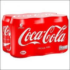 LOT 6 BOITES COCA COLA REGULAR 33CL