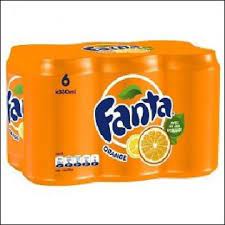 LOT 6 BOITES FANTA ORANGE 33CL