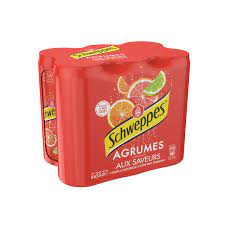 LOT 6 BOITES SCHWEPPES AGRUM' 33CL