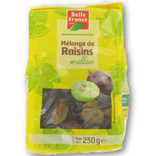 MELANGE RAISINS MOELLEUX 250G FRANCE BELLE FRANCE
