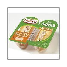 MINI SANDWICH BAGUETTE POULET EMMENTAL X2 DAUNA