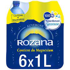 PACK 6 ROZANA LIT.EAU MINERALE GAZEUSE