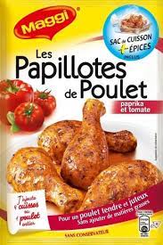 PAPILLOTES POULET PAPRIKA & TOMATE MAGGI