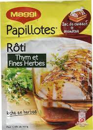 PAPILLOTES POUR ROTI THYM &FINES HERBES MAGGI
