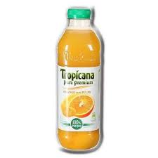 PET LIT PUR JUS ORANGE S MAYTEA PECHE PET 1L PULPE TROPICANA AMBIANT