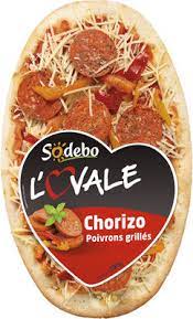 PIZZA L'OVALE CHORIZO 200 SODEBO