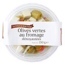 POT OLIVES VERTES DENOYAUTEES FROMAGE 150G DBF
