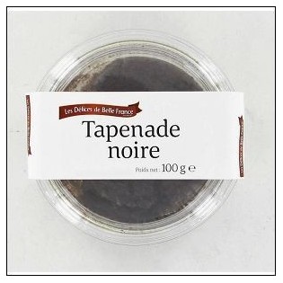 POT TAPENADE NOIRE 100G DELICES DE BELLE FRANCE
