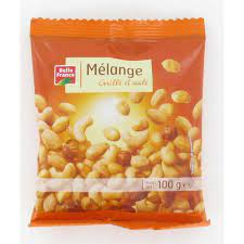 S.100G CACAHUETES AMANDES NOISET CAJOU BELLE FRANCE