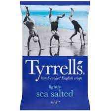 S.CHIPS POMME DE TERRE AU SEL DE MER 150G TYRRELLS