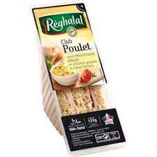 SANDWIC.CLUB POULET HALAL 125G REGHALAL