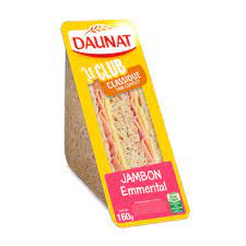 SDW CLUB CLASSIQUE JAMBON EMMENTAL 160G DAUNAT