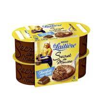 SECRET MOUSSE CHOCOLAT LAIT 4X 59G LA LAITIERE
