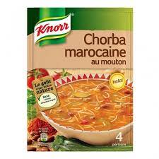 SOUPE MAROCAINE CHORBA DESHYDRATEE 4 ASS.KNORR