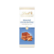 T.LAIT PRALI.FEUILLANTINE 120G CONNAISSEURS LINDT