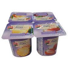 YAOURT AUX FRUITS ASS.0% 4X125G BELLE FRANCE