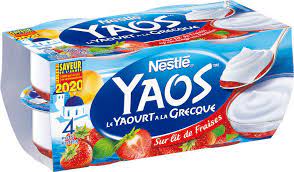 YAOURT GRECQUE YAOS S LIT FRAISE 4X125G NESTLE